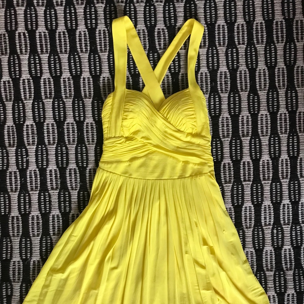 bebe Yellow Mini Dress